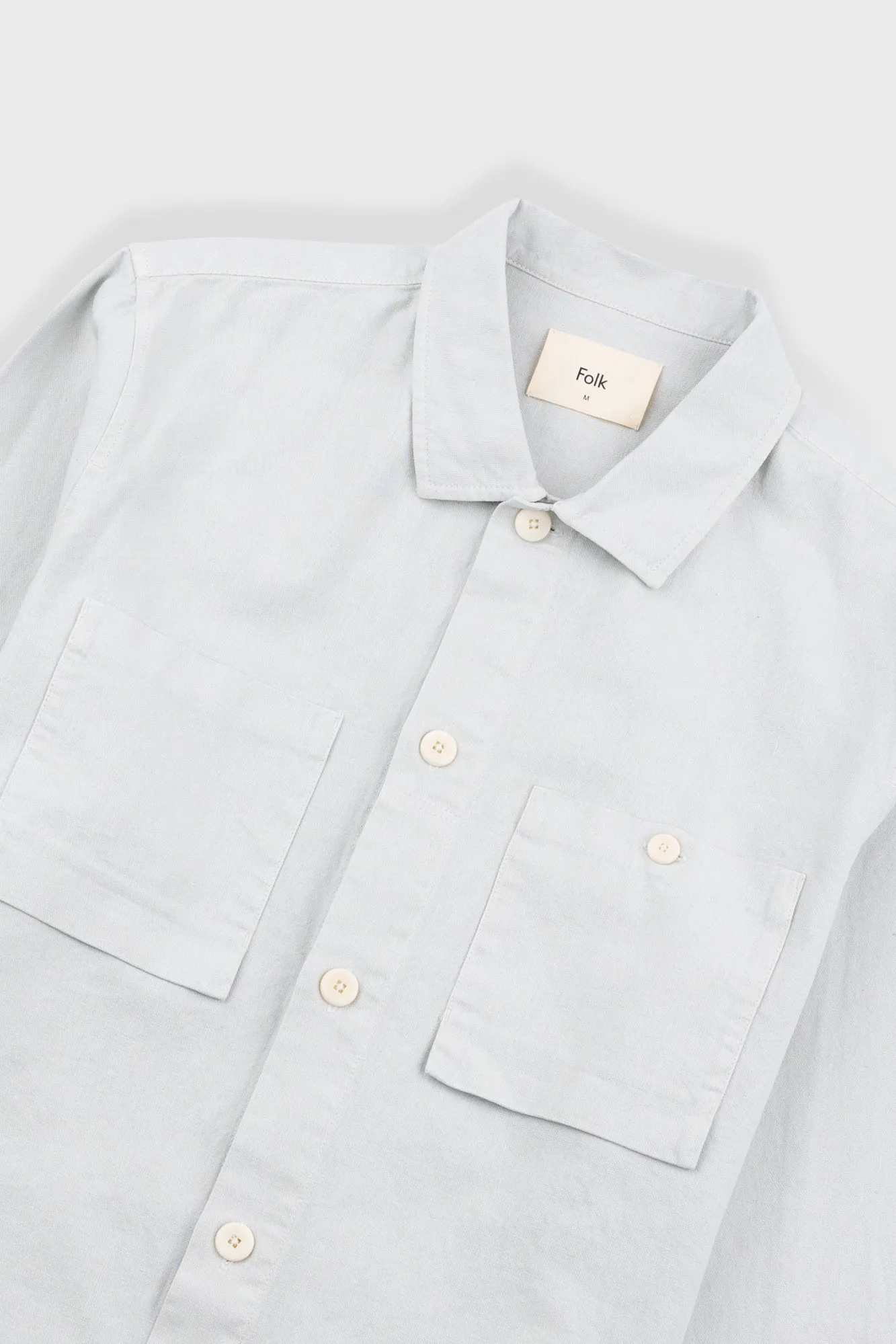 Patch Overshirt - Mineral Blue Hemp Canvas sold by Folk product image thumbnail 5