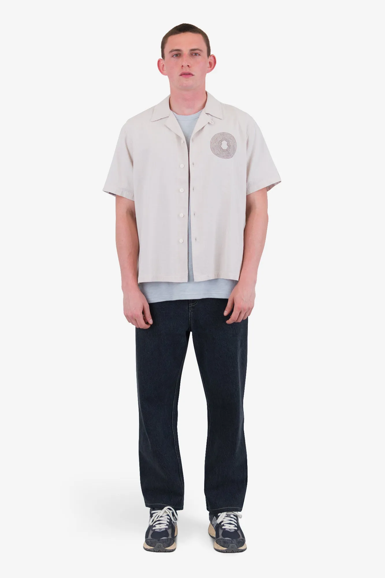 Relaxed Soft Collar Shirt - Light Stone sold by Folk product image thumbnail 2