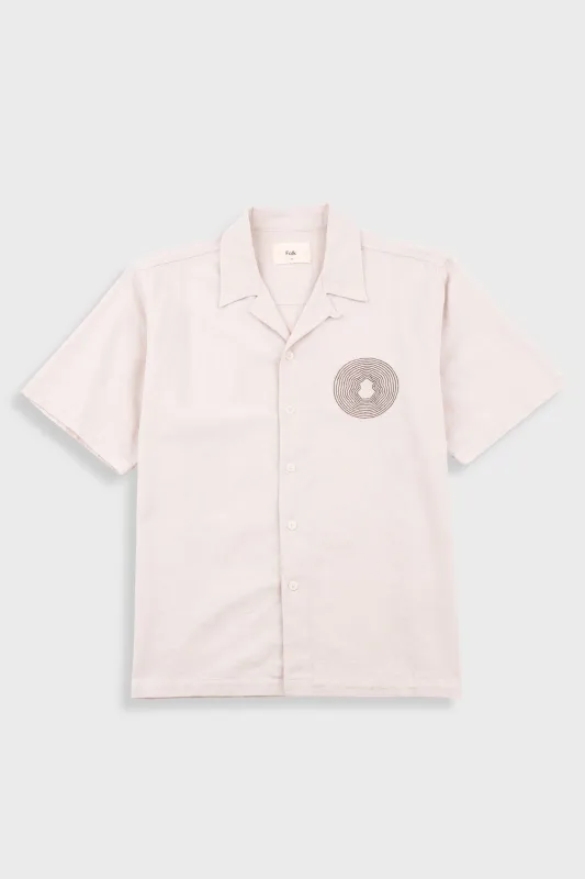 Relaxed Soft Collar Shirt - Light Stone sold by Folk