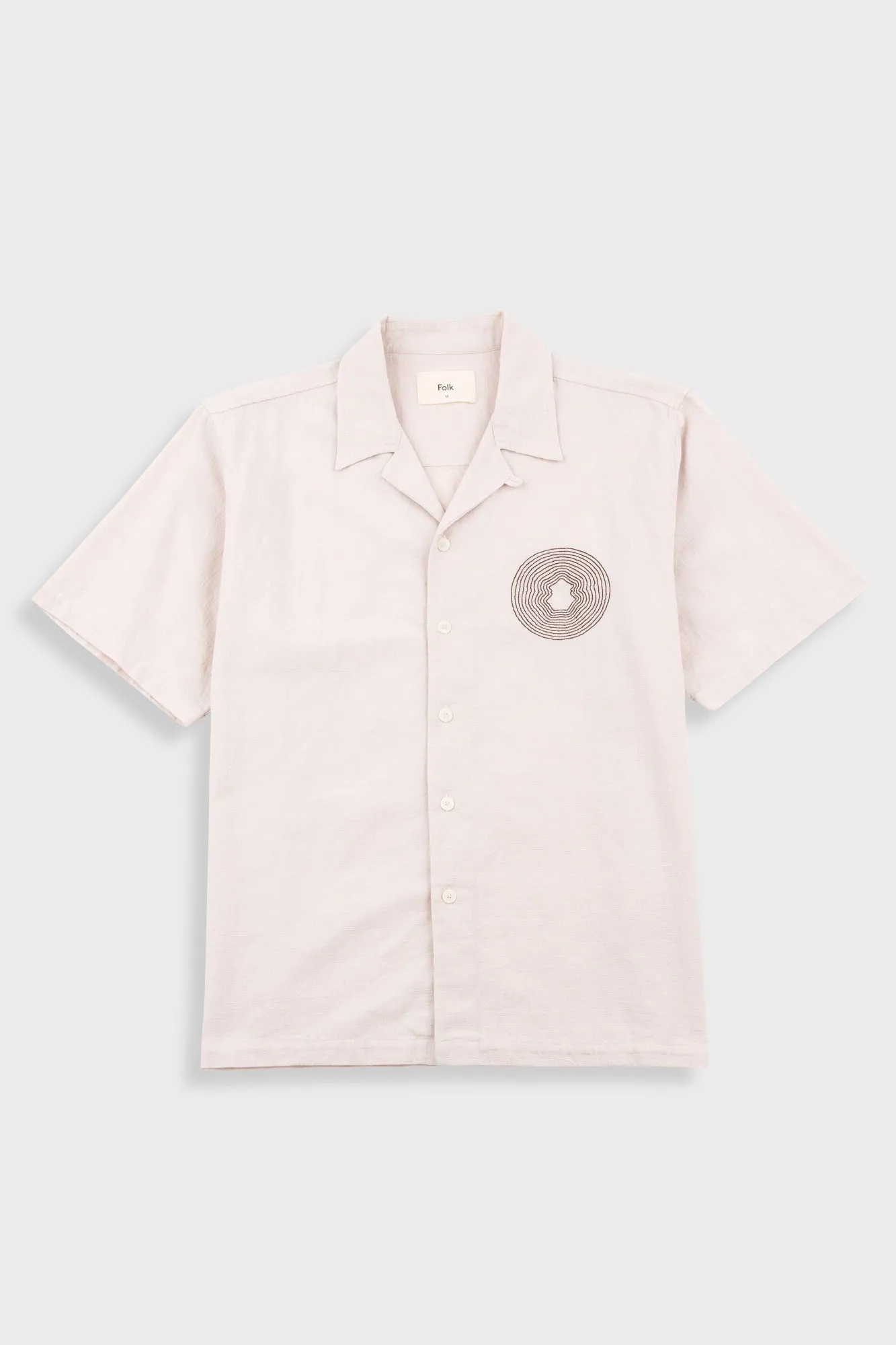 Relaxed Soft Collar Shirt - Light Stone sold by Folk