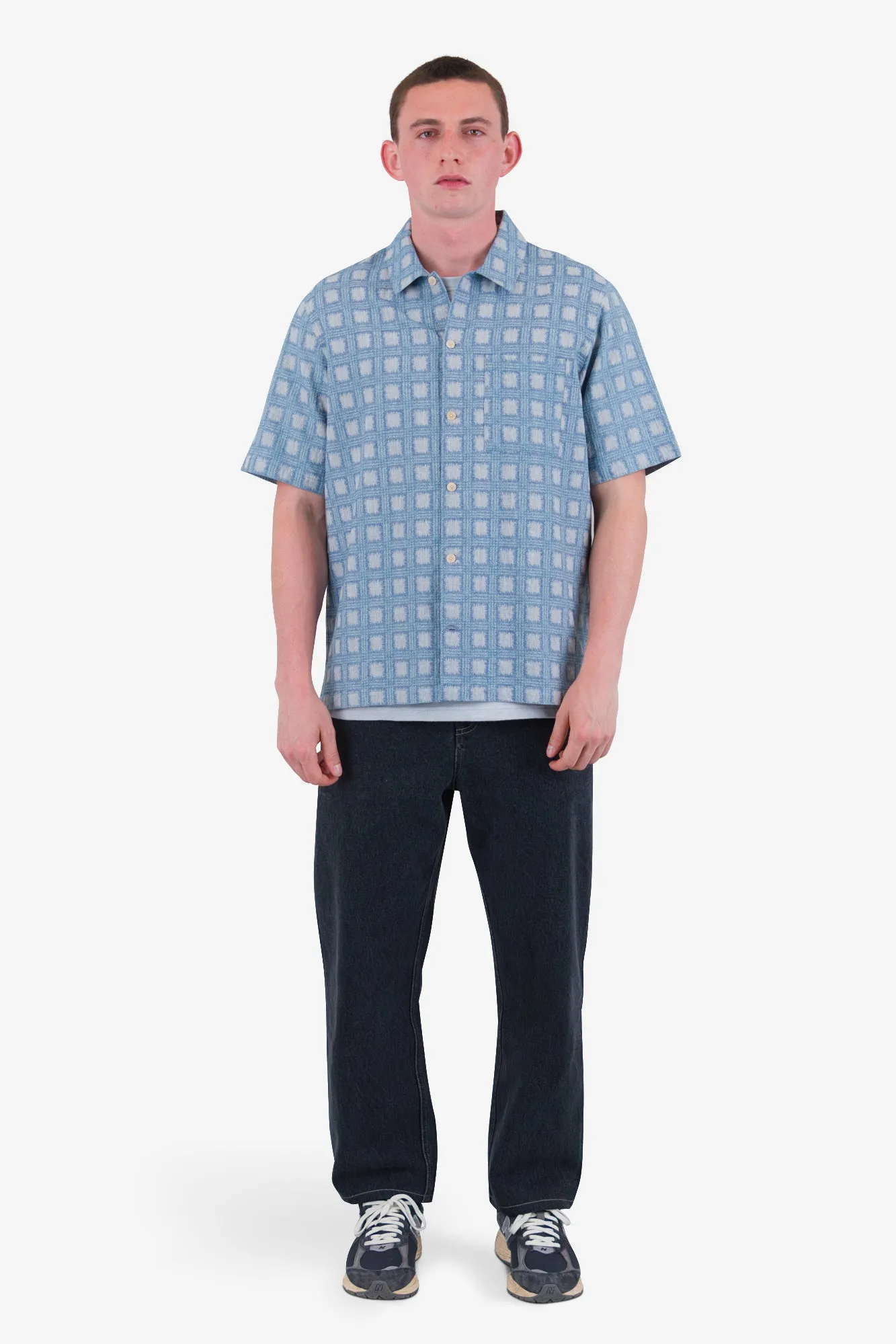 Gabe Shirt - Blue Tile Tapestry sold by Folk product image thumbnail 2