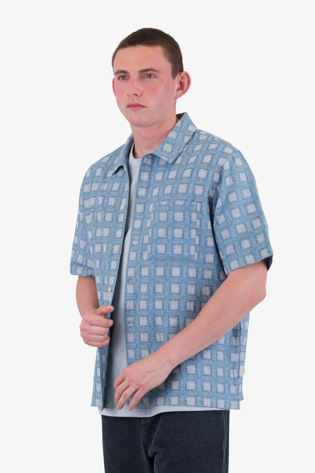 Gabe Shirt - Blue Tile Tapestry sold by Folk product image thumbnail 4