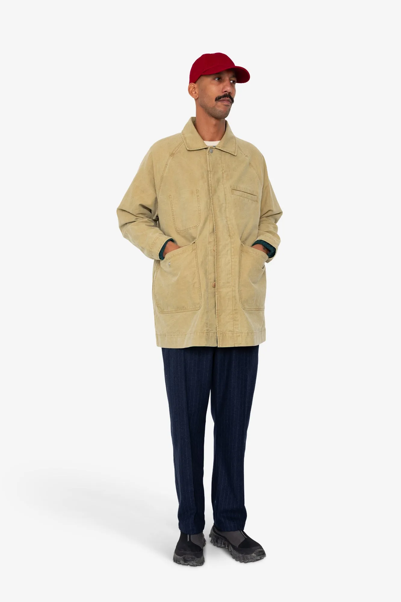 Detachable Liner Car Coat - Fossil Slub sold by Folk product image thumbnail 2