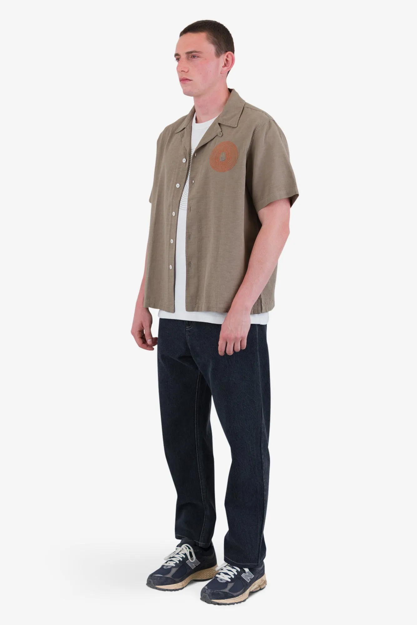 Relaxed Soft Collar Shirt - Sage sold by Folk product image thumbnail 3