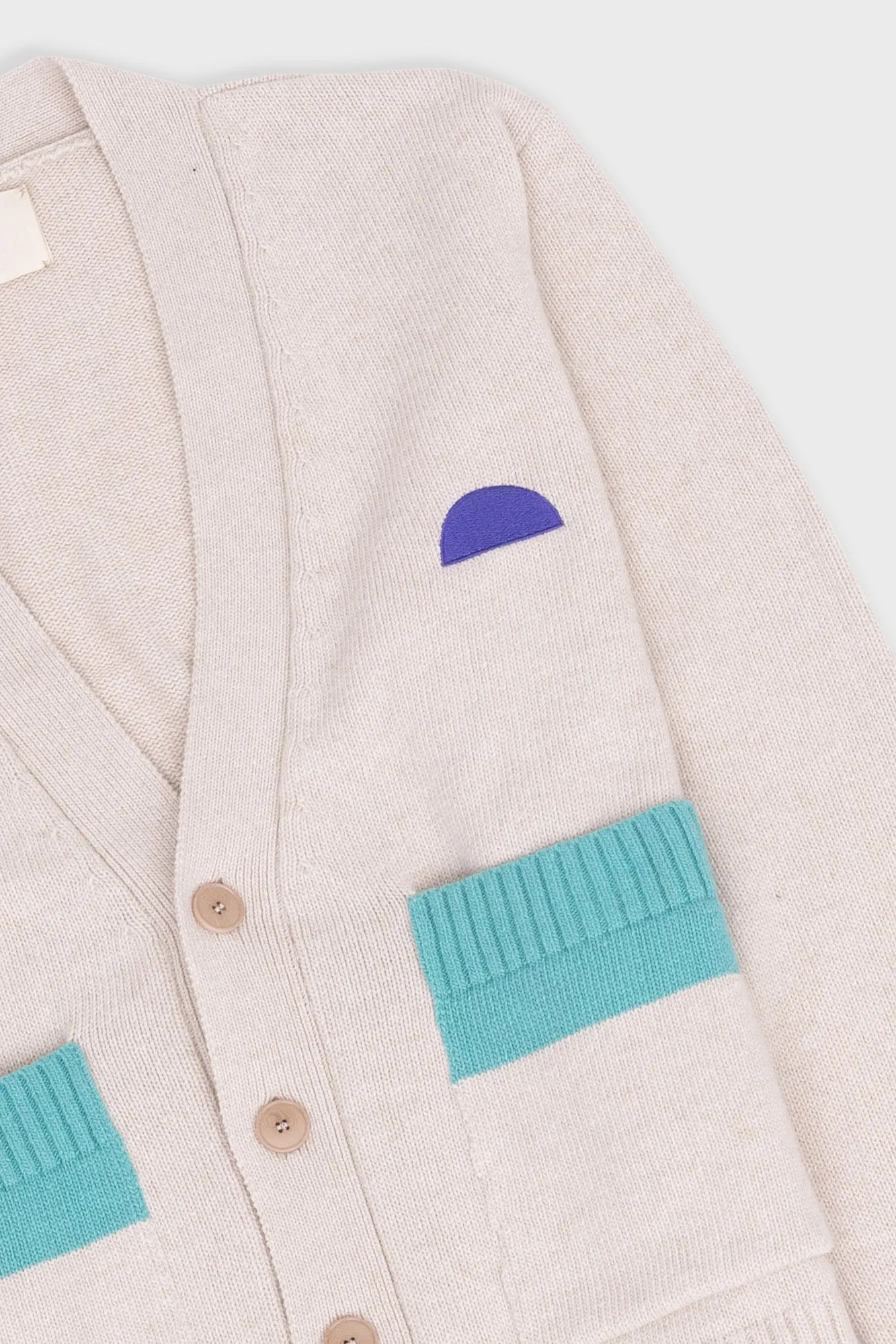 Anniversary Cardigan - Oat Mix sold by Folk product image thumbnail 5