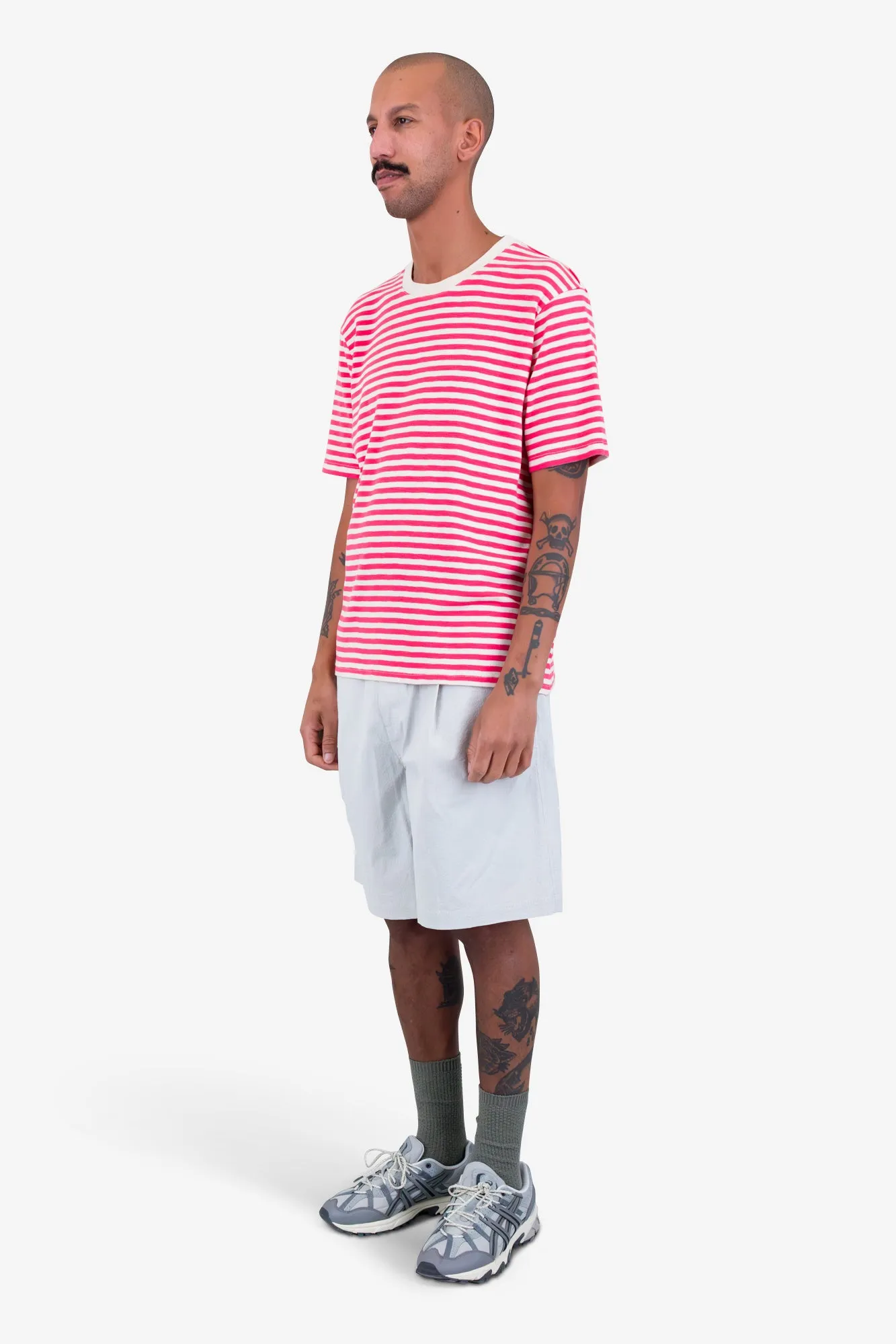 Classic Striped T-Shirt - Raspberry Stripe sold by Folk product image thumbnail 3