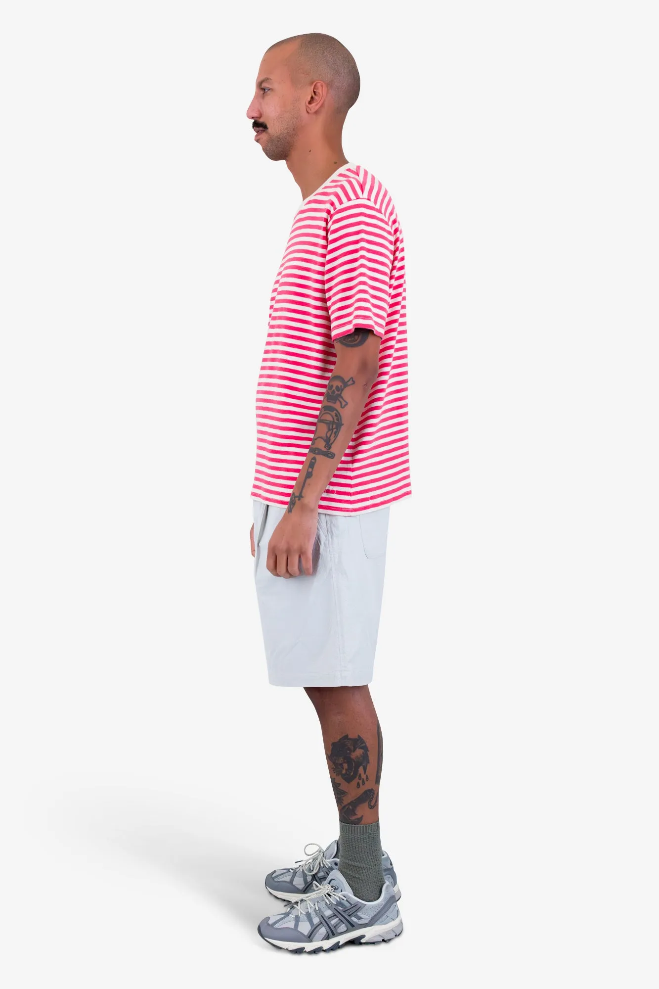 Classic Striped T-Shirt - Raspberry Stripe sold by Folk product image thumbnail 4