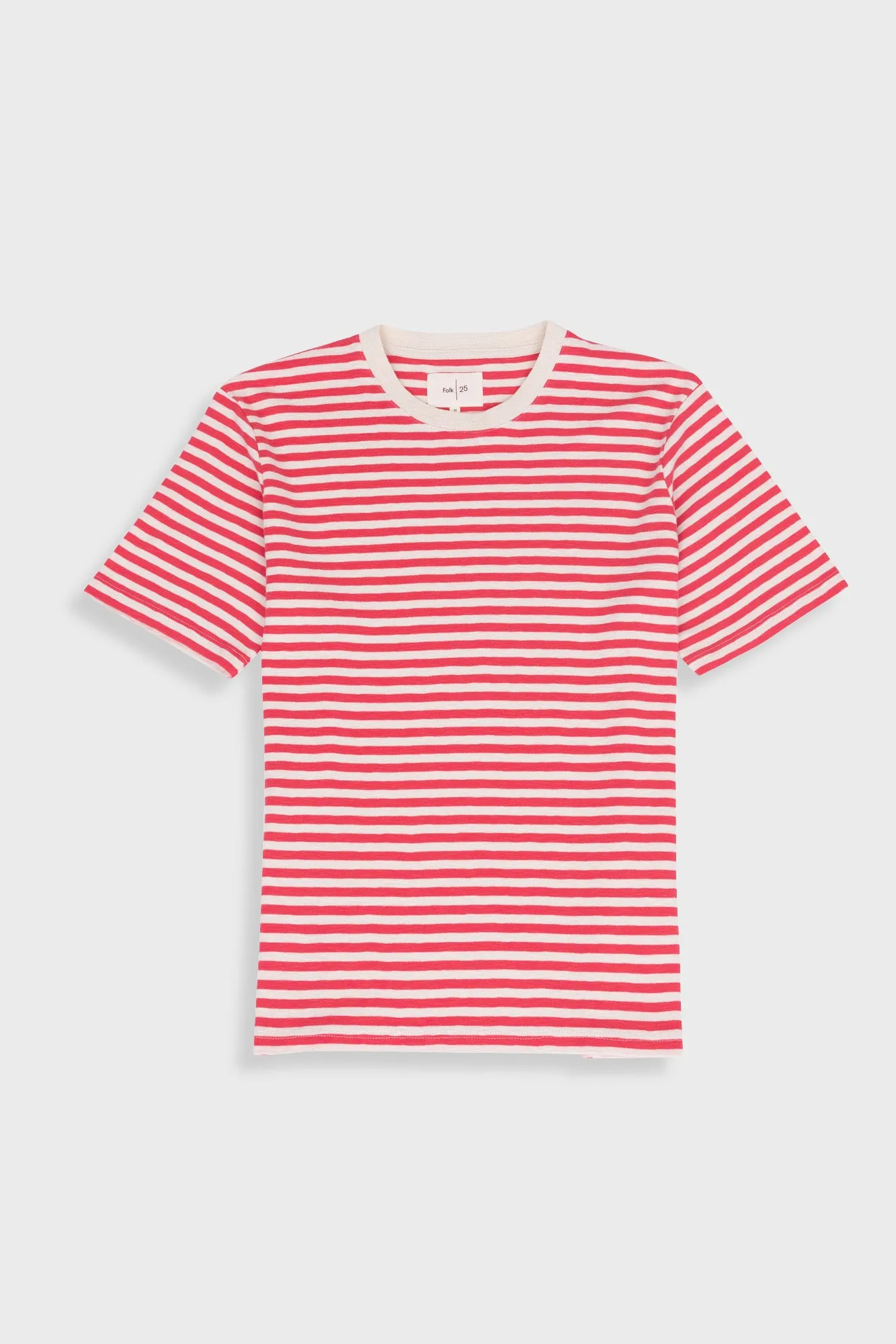 Classic Striped T-Shirt - Raspberry Stripe sold by Folk