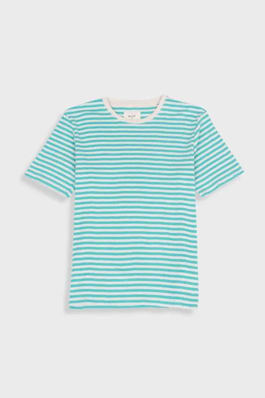 Classic Striped T-Shirt - Tropical Green Stripe sold by Folk