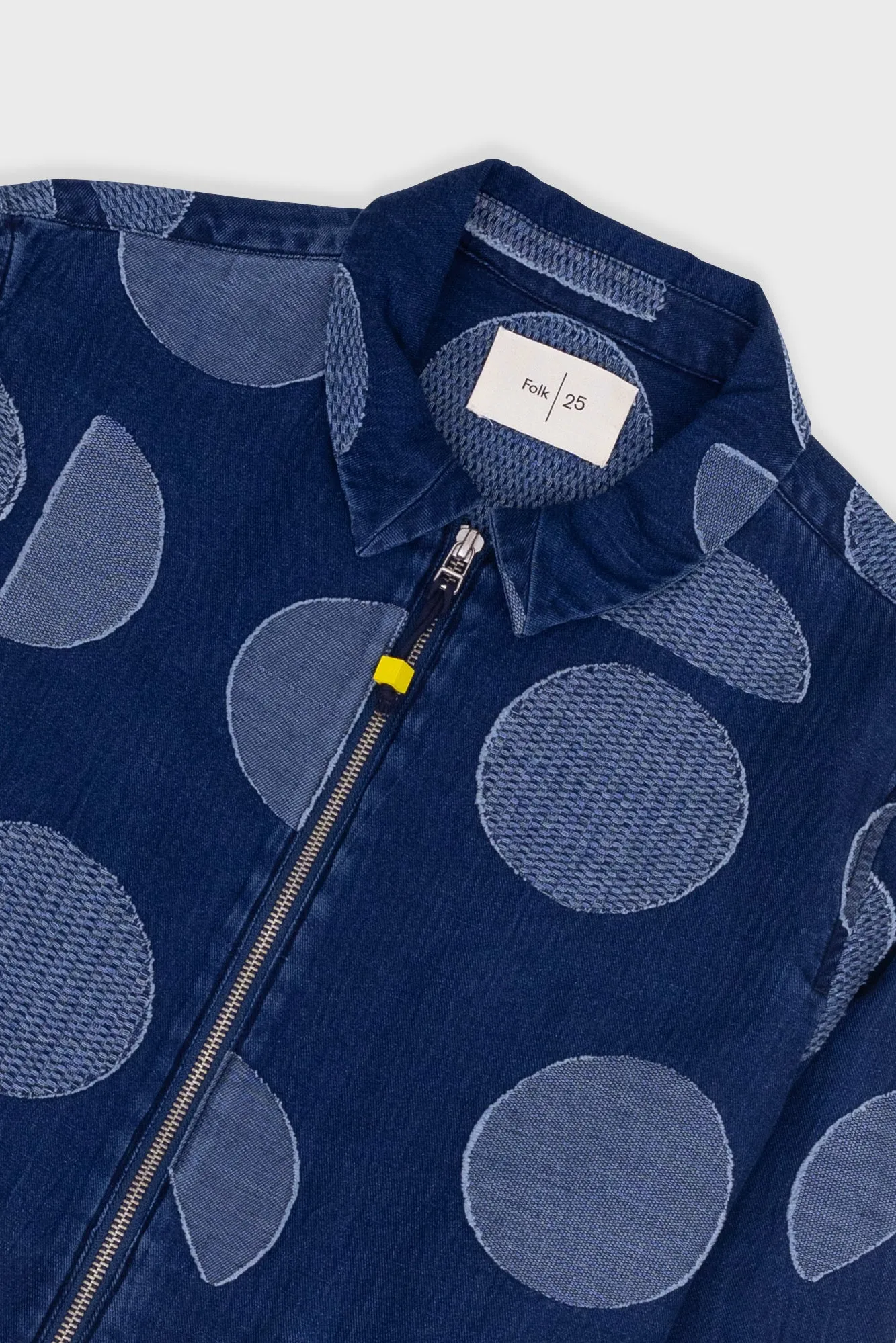 Signal Blouson - Indigo Circle Jacquard sold by Folk product image thumbnail 5