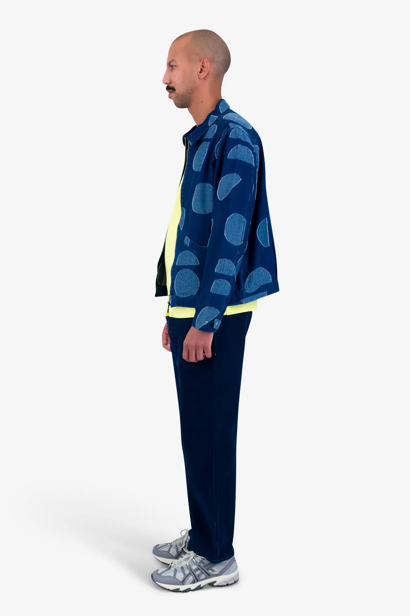 Signal Blouson - Indigo Circle Jacquard sold by Folk product image thumbnail 4