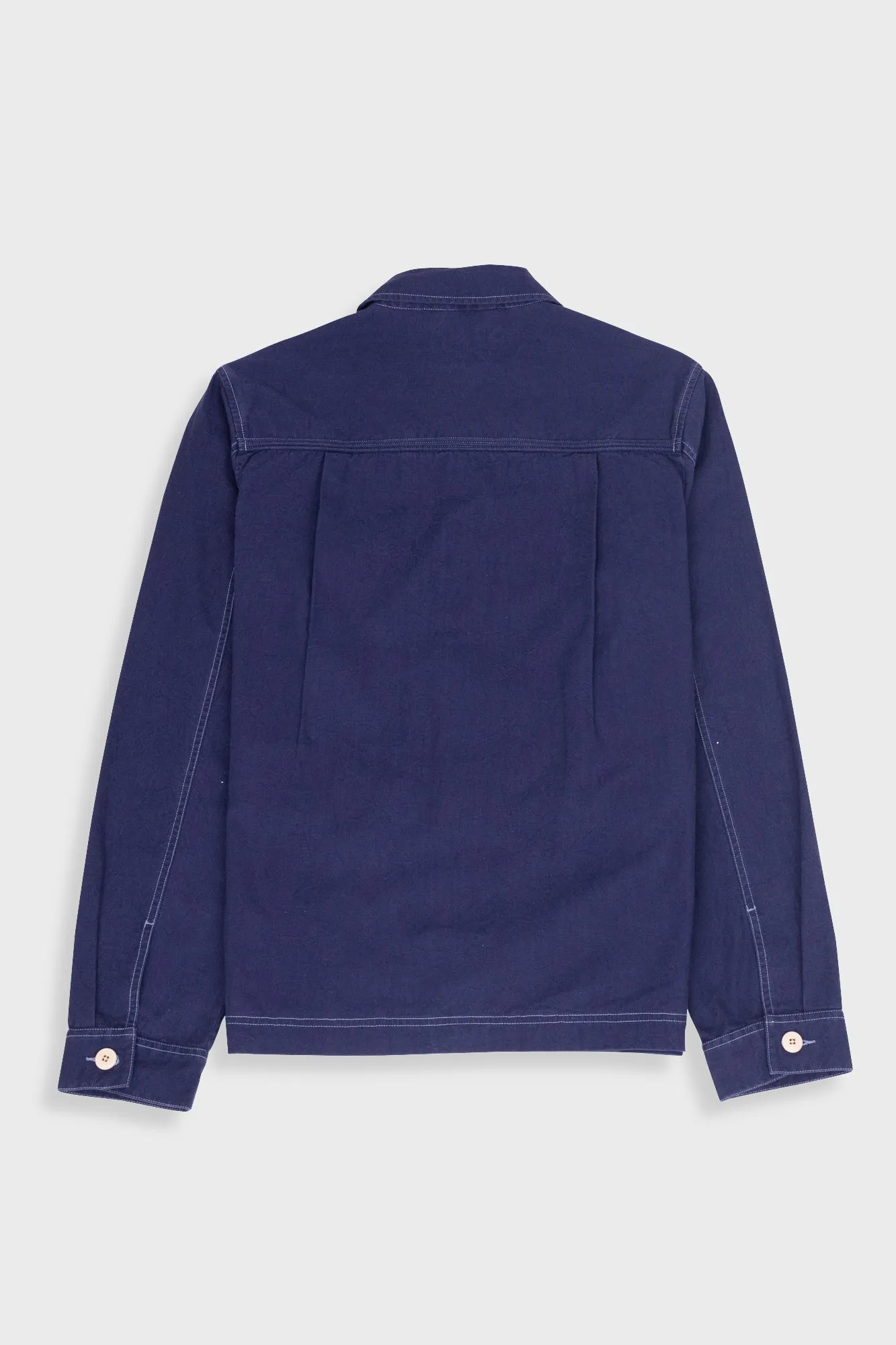 Lunar Jacket - Ink Blue Crinkle Canvas sold by Folk product image thumbnail 4