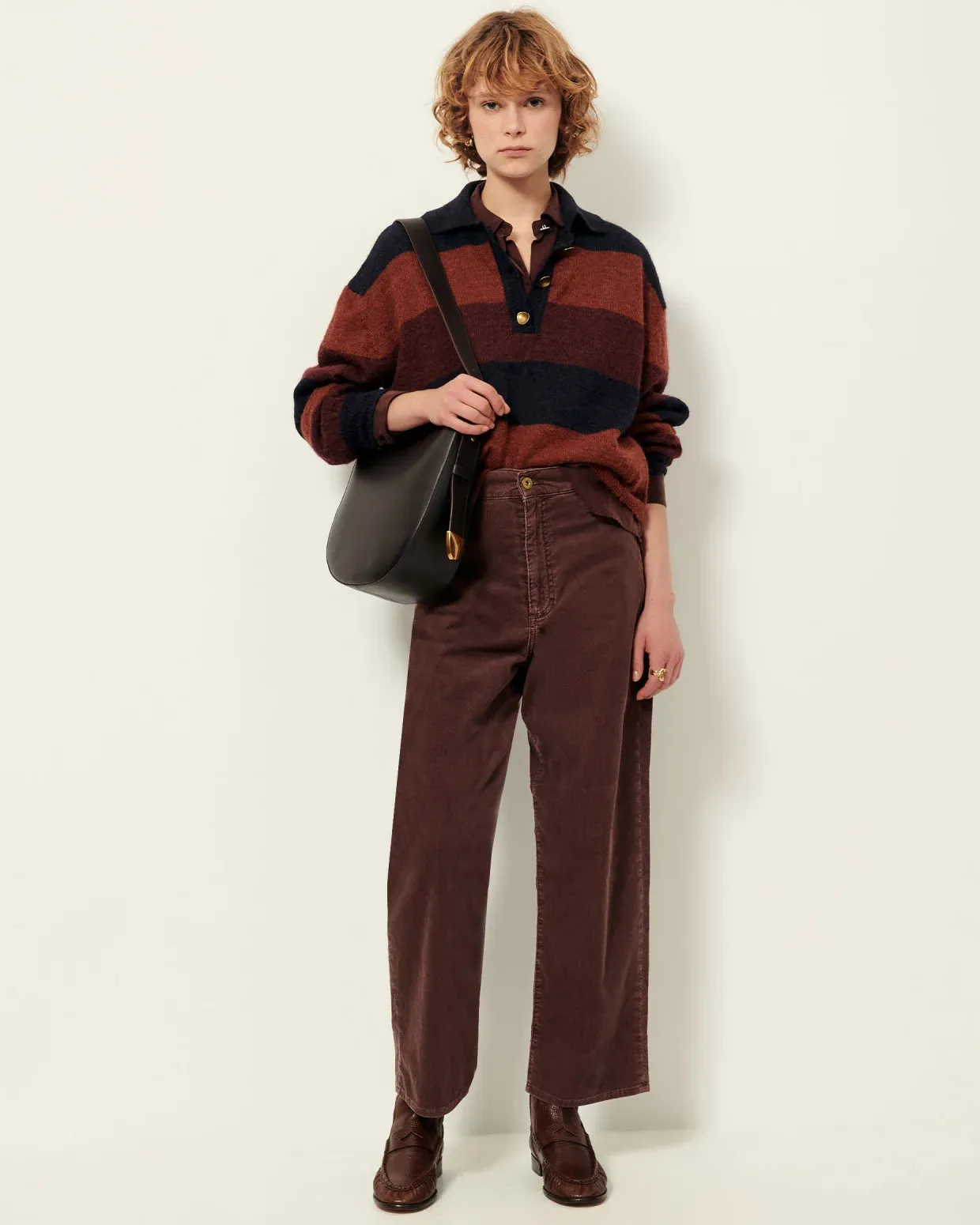 Sessun | Cobby Jumper - Navy Rust sold by Folk product image thumbnail 2