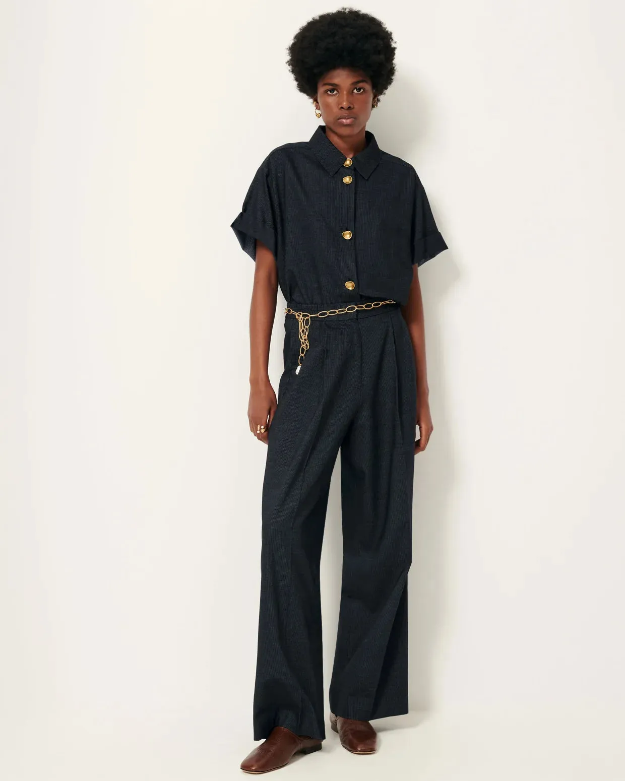 Sessun | Hojika Trouser - Indigo Blue sold by Folk product image thumbnail 2