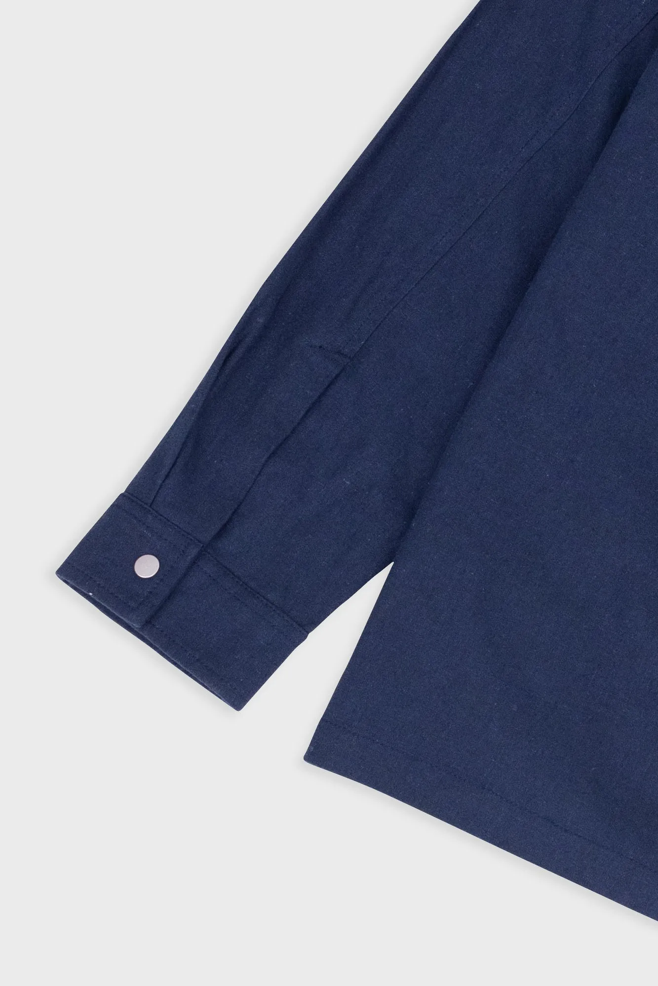Anniversary Patch Overshirt - Navy Linen sold by Folk product image thumbnail 4