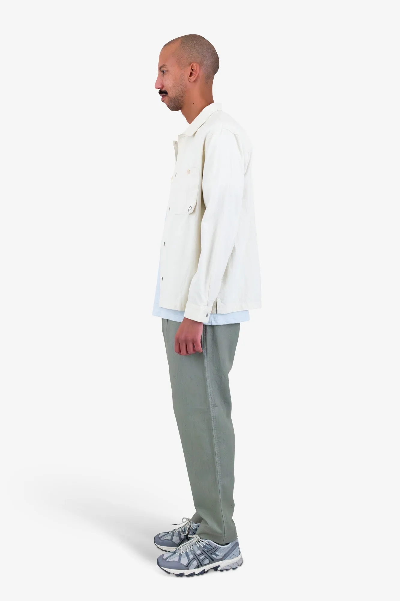 Anniversary Patch Overshirt - Stone Linen sold by Folk product image thumbnail 4