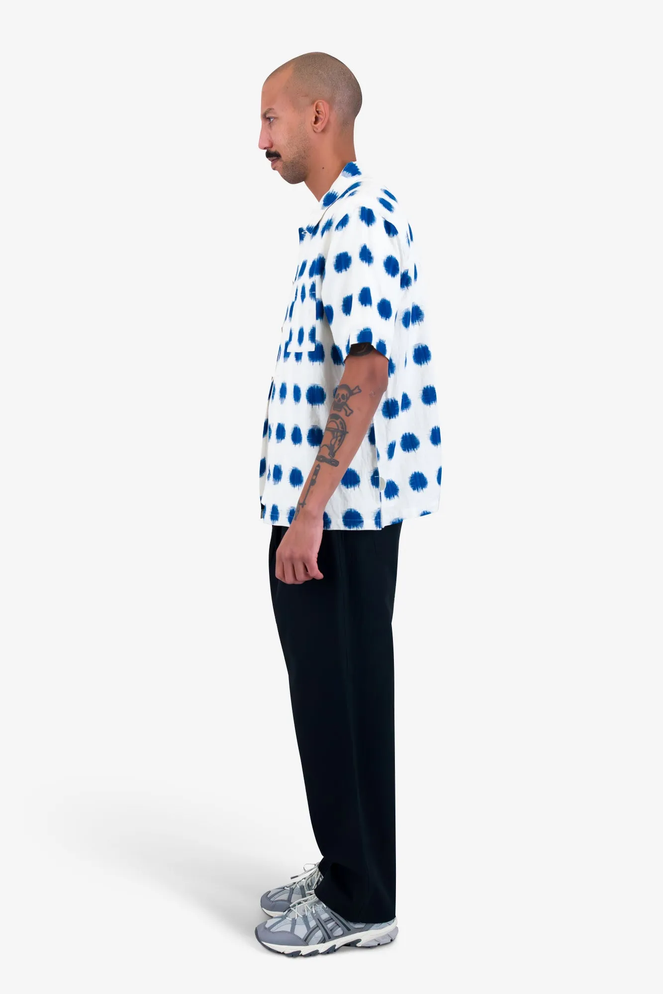 Gabe Shirt - Ecru Ikat sold by Folk product image thumbnail 4