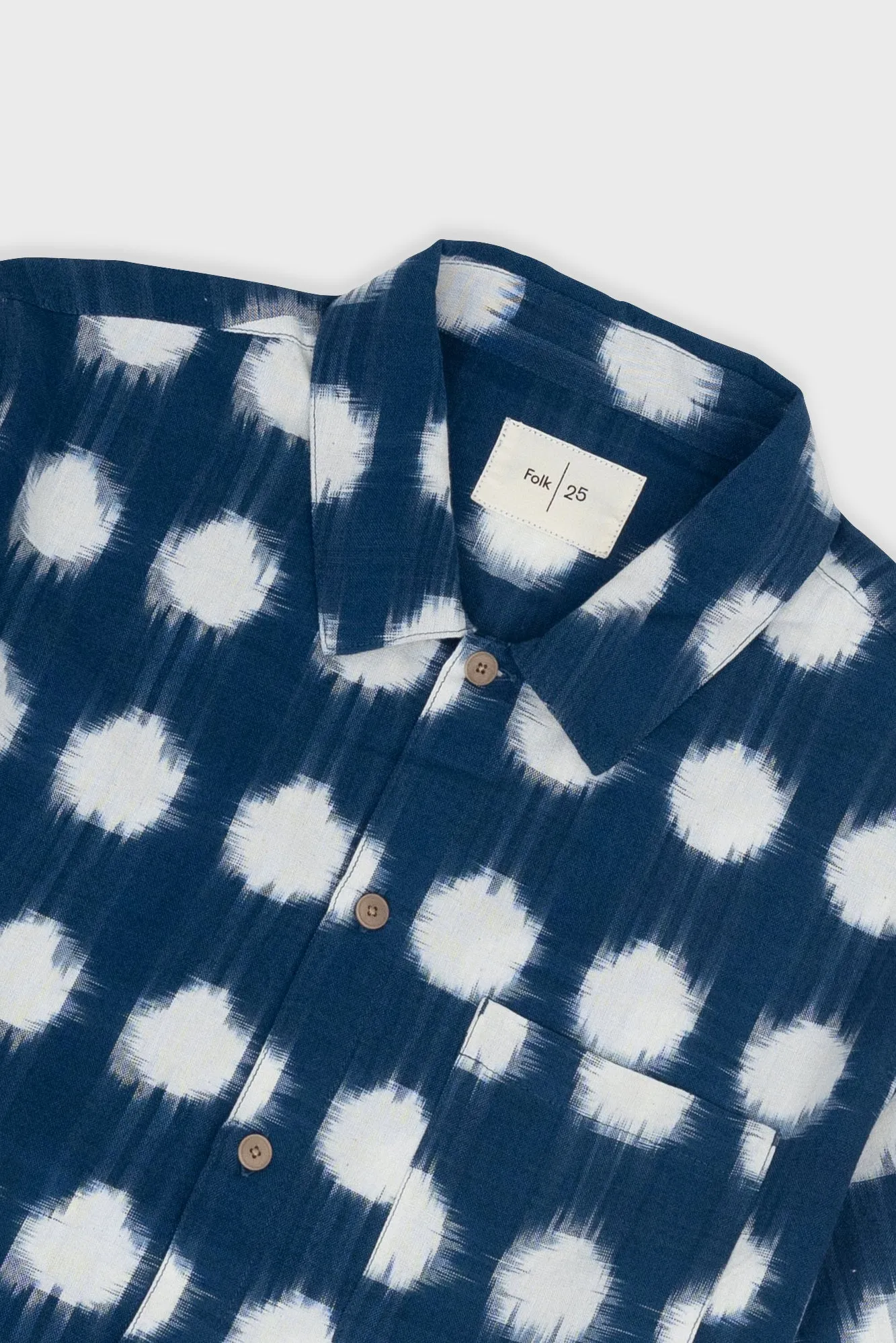 Gabe Shirt - Indigo Ikat sold by Folk product image thumbnail 5