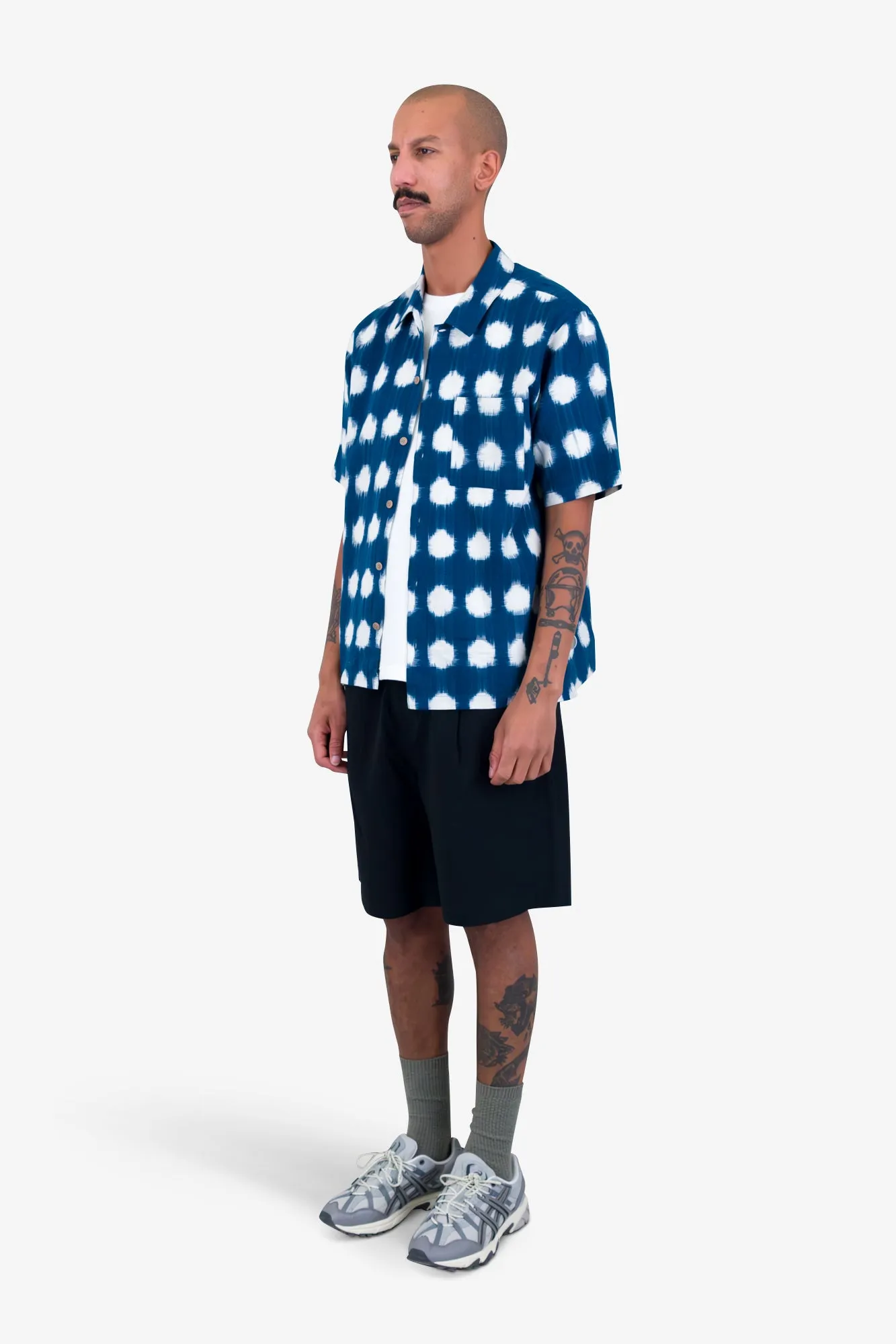 Gabe Shirt - Indigo Ikat sold by Folk product image thumbnail 3