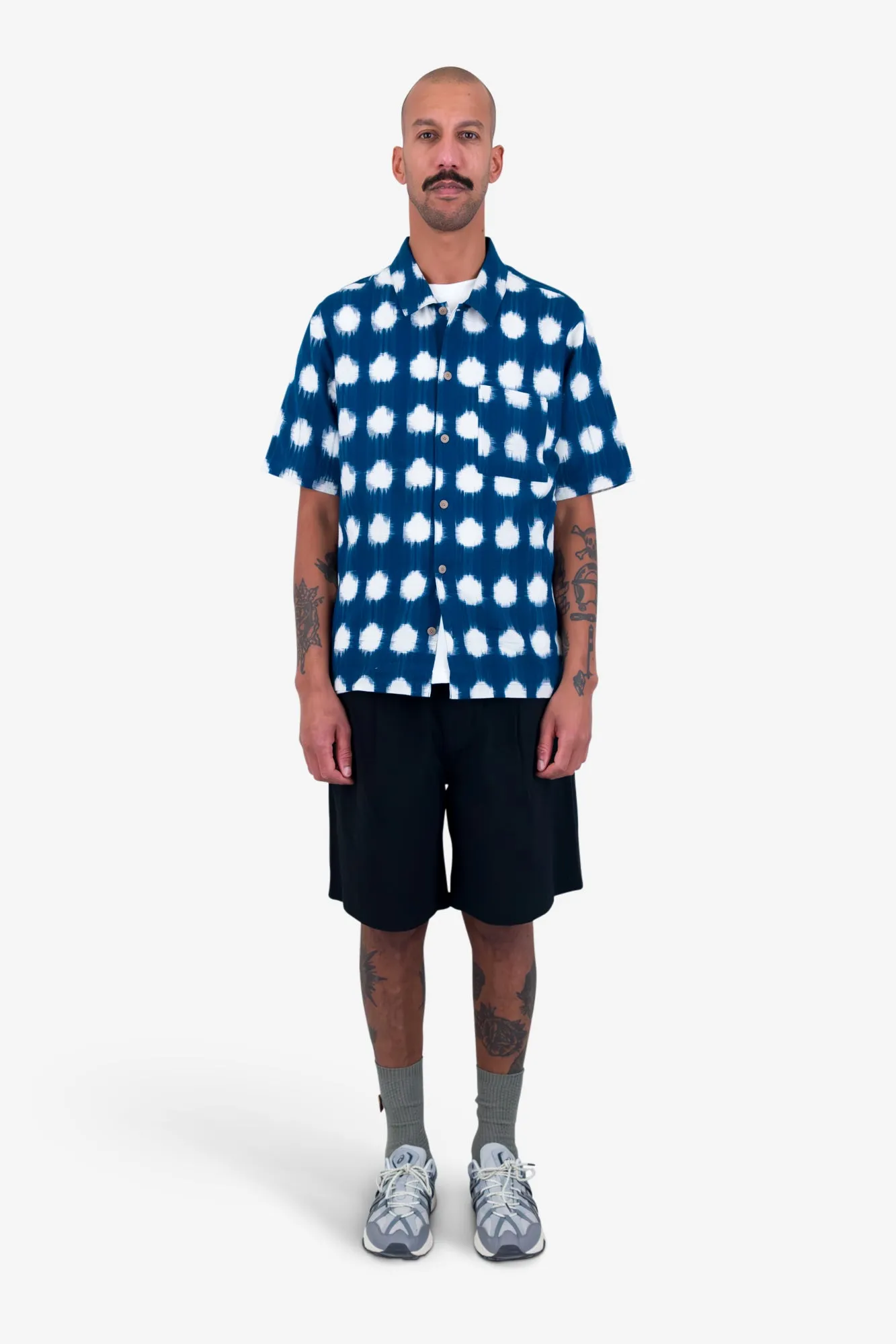 Gabe Shirt - Indigo Ikat sold by Folk product image thumbnail 2