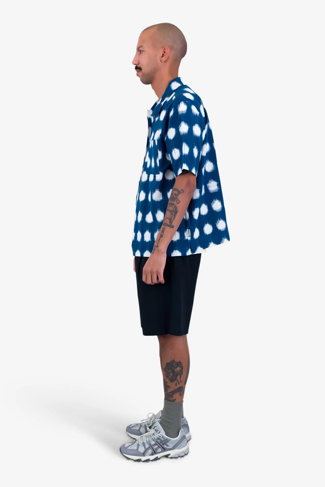 Gabe Shirt - Indigo Ikat sold by Folk product image thumbnail 4