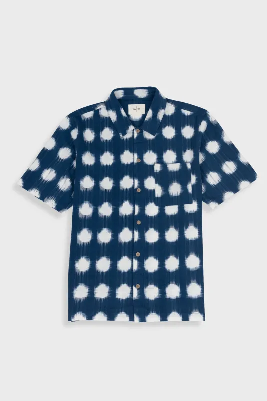 Gabe Shirt - Indigo Ikat made by Folk