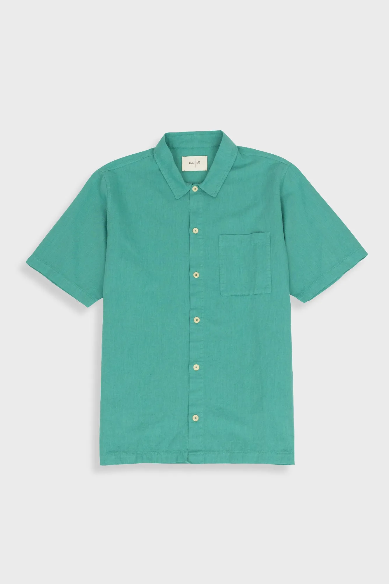 Gabe Shirt - Tropical Green sold by Folk