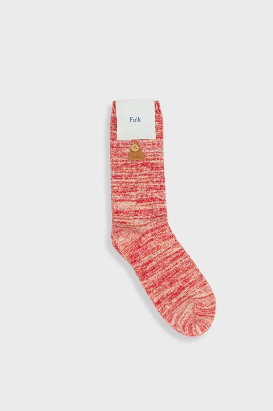 Melange Socks - Raspberry Mix sold by Folk