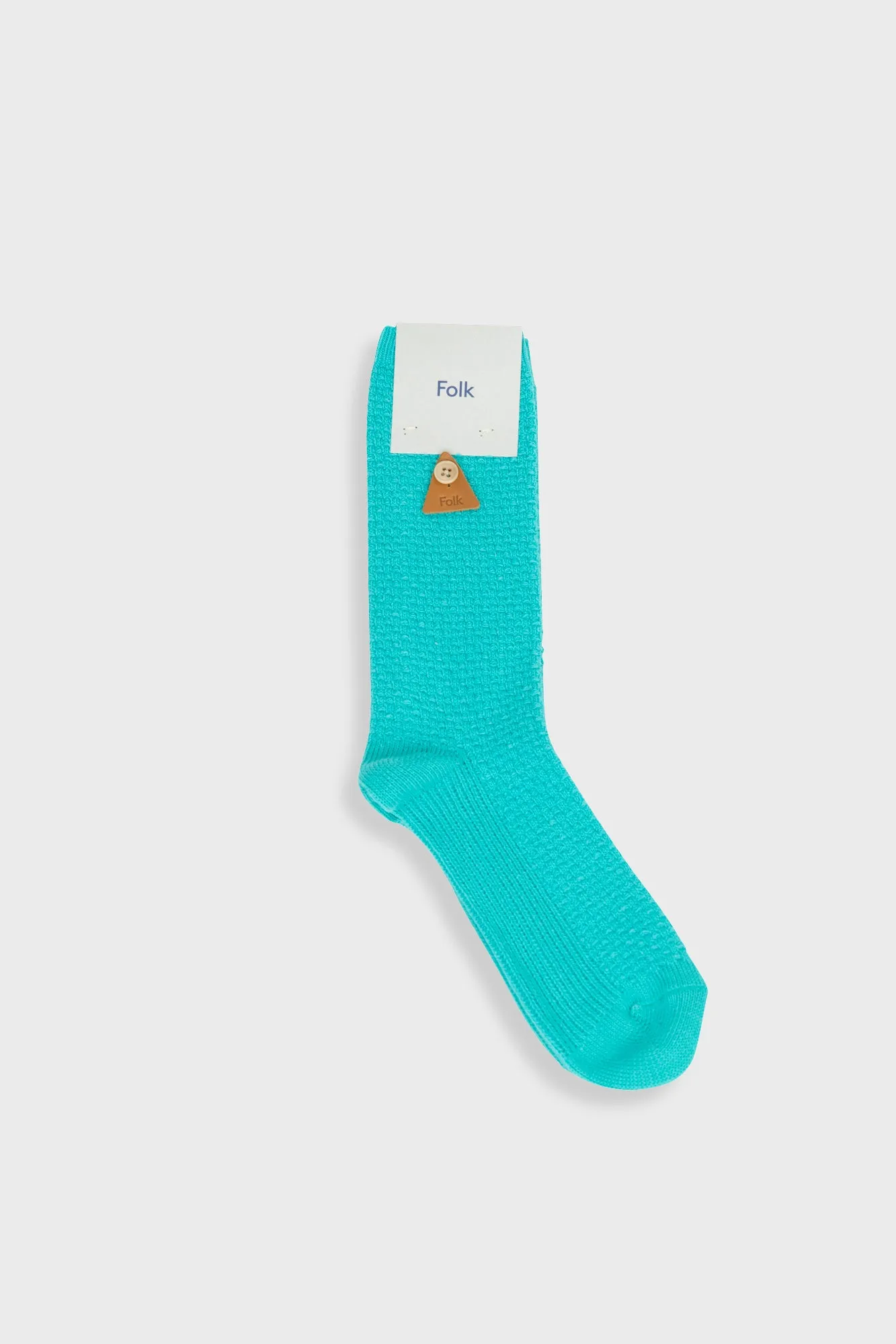 Waffle Socks - Tropical Green sold by Folk