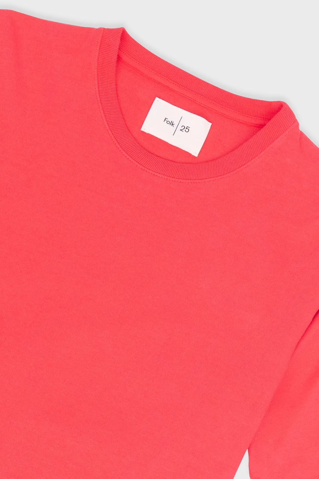 Contrast Sleeve T-Shirt - Raspberry sold by Folk product image thumbnail 5