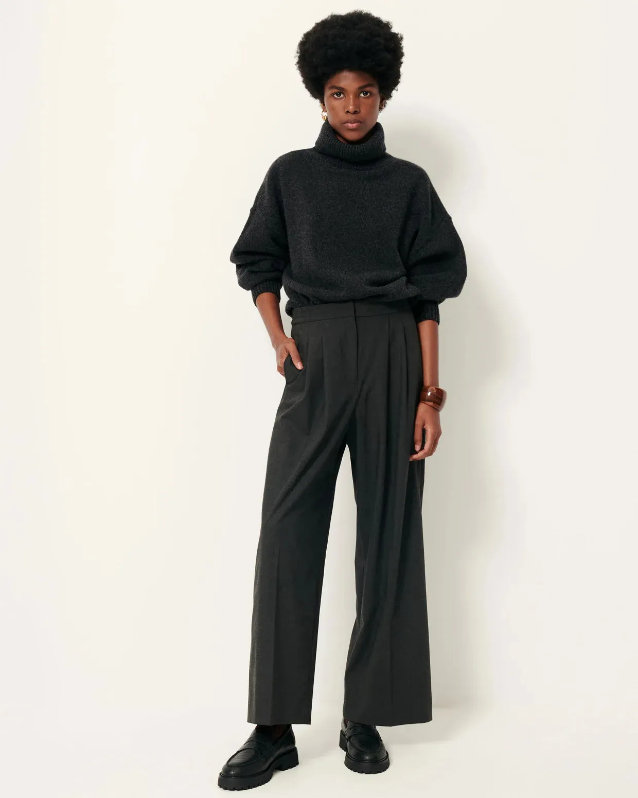 Sessun | Hojiki Trouser - Graffit sold by Folk product image thumbnail 2