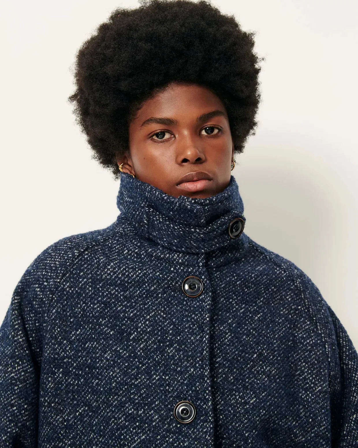Sessun | Lee Valley Coat - Denim Wool sold by Folk product image thumbnail 4