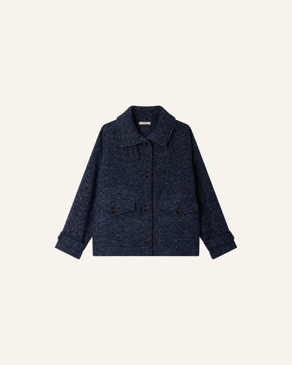 Sessun | Lee Valley Coat - Denim Wool sold by Folk