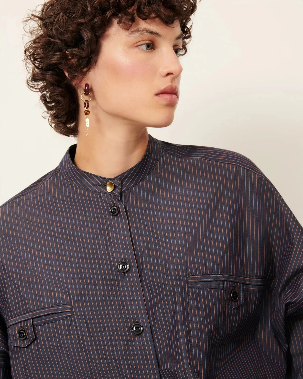 Sessun | Orregia Shirt - Bluocra sold by Folk product image thumbnail 2