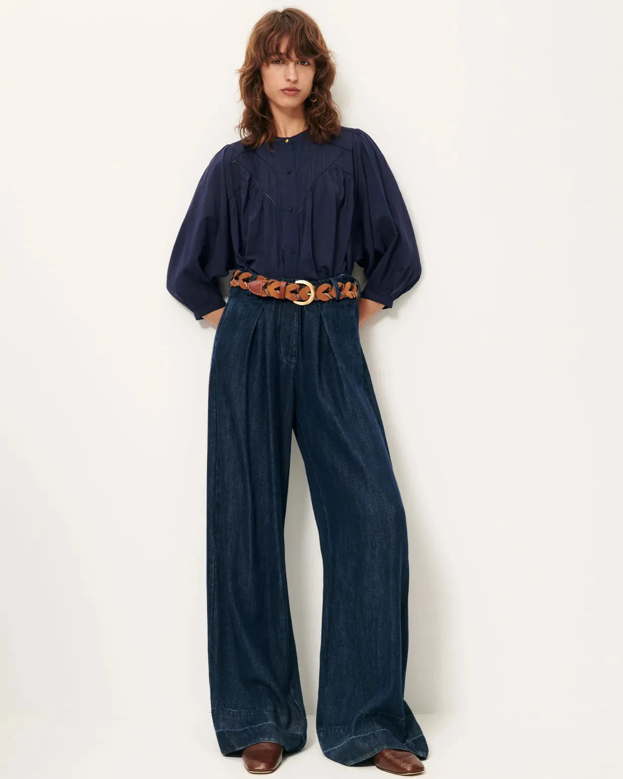 Sessun | Savi Blouse - Indigo sold by Folk product image thumbnail 4