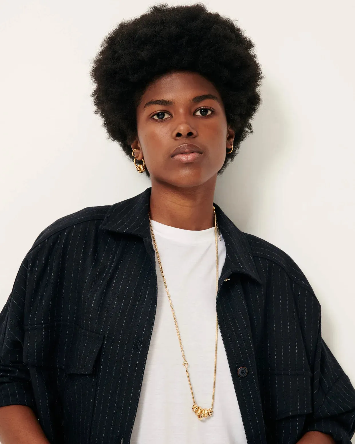 Sessun | Wiltonia Shirt - Navy Sand sold by Folk product image thumbnail 3