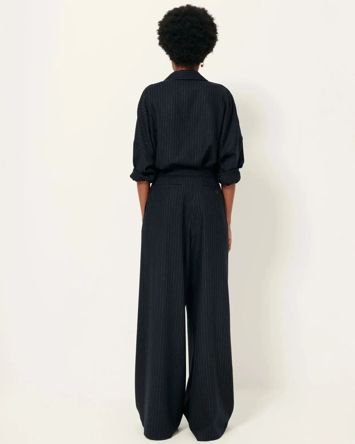 Sessun | Wiltonia Shirt - Navy Sand sold by Folk product image thumbnail 5