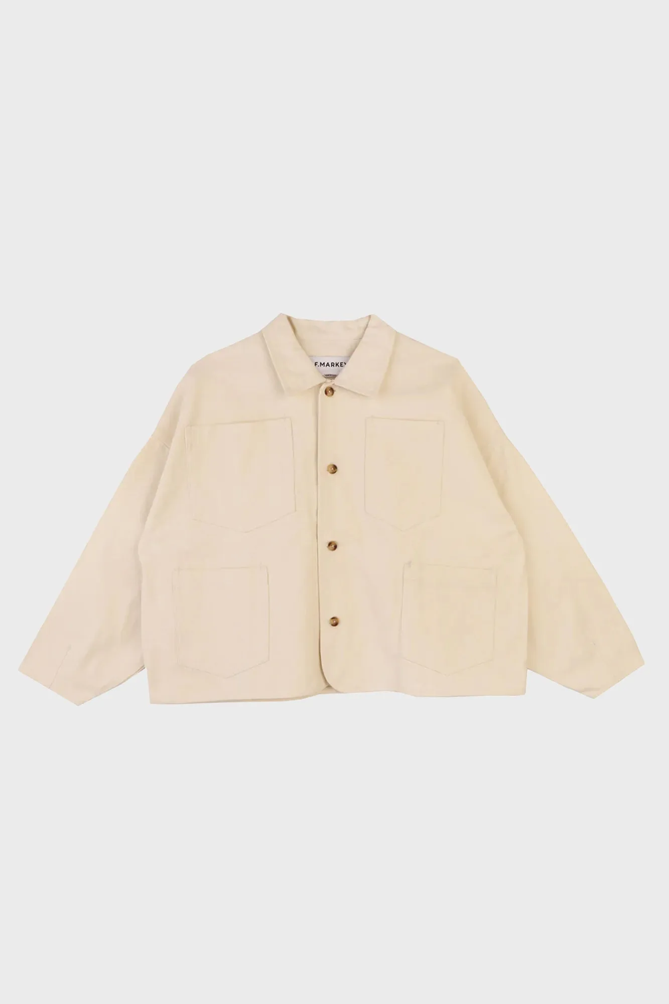 L.F.Markey | Carson Chore Coat - Ecru sold by Folk