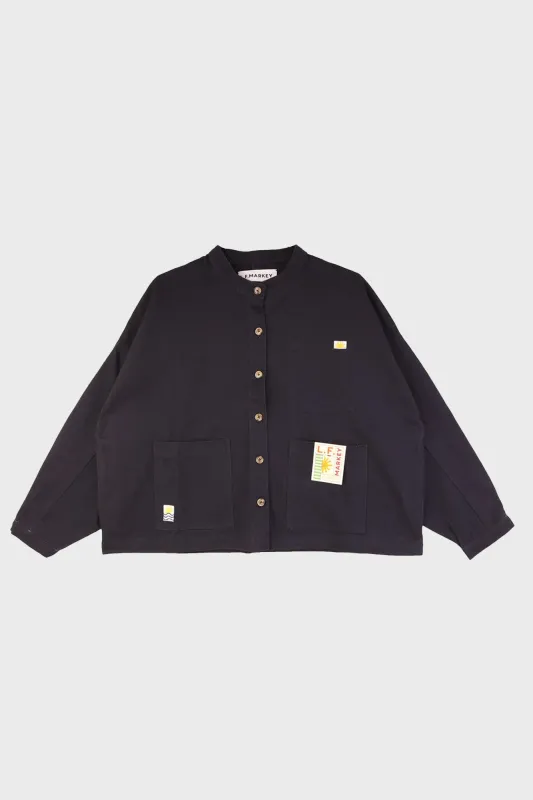 L.F.Markey | Wide Chore Coat - Navy sold by Folk