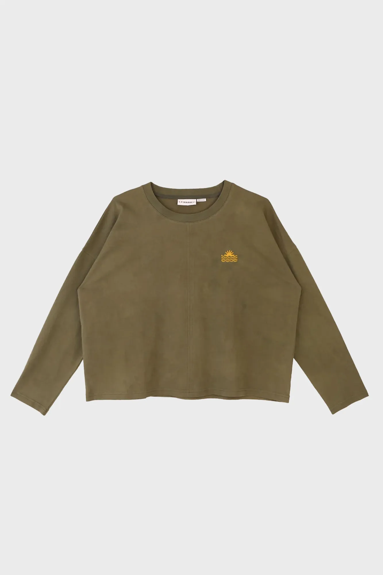 L.F.Markey | Lesley Top - Olive sold by Folk