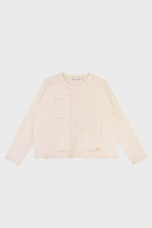 L.F.Markey | Hamley Top - Ecru sold by Folk