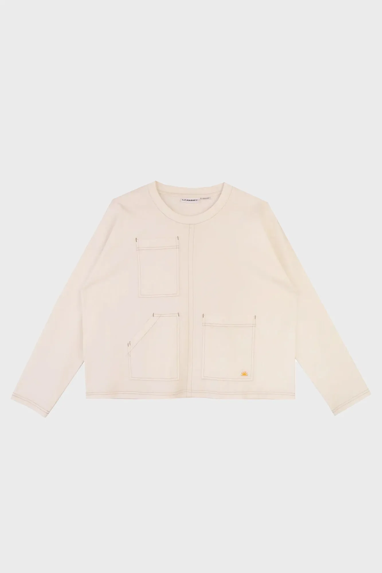 L.F.Markey | Hamley Top - Ecru sold by Folk