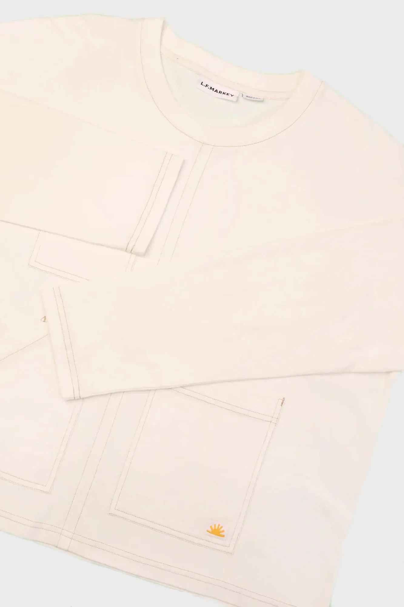 L.F.Markey | Hamley Top - Ecru sold by Folk product image thumbnail 2