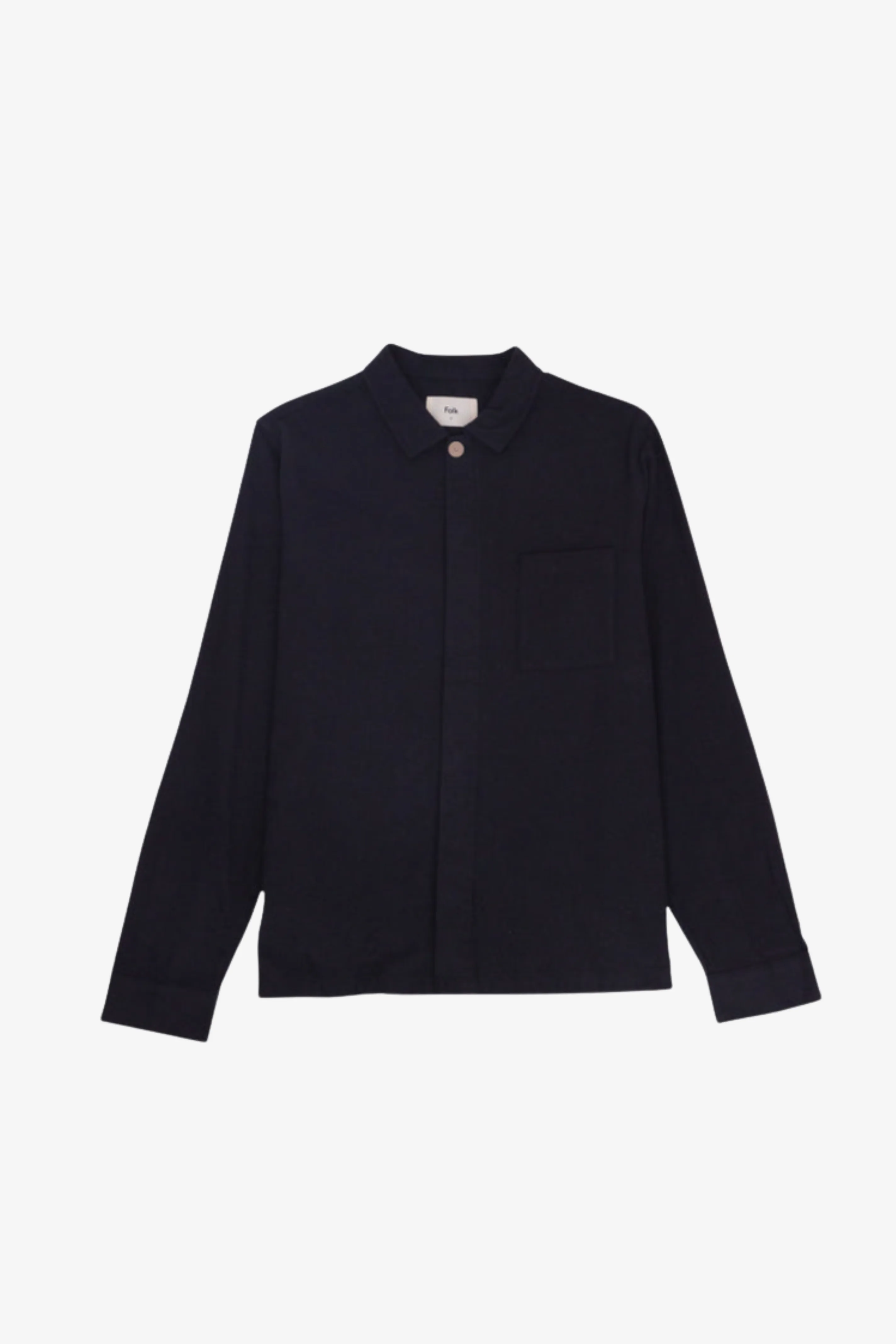 Patch Shirt - Black Flannel sold by Folk