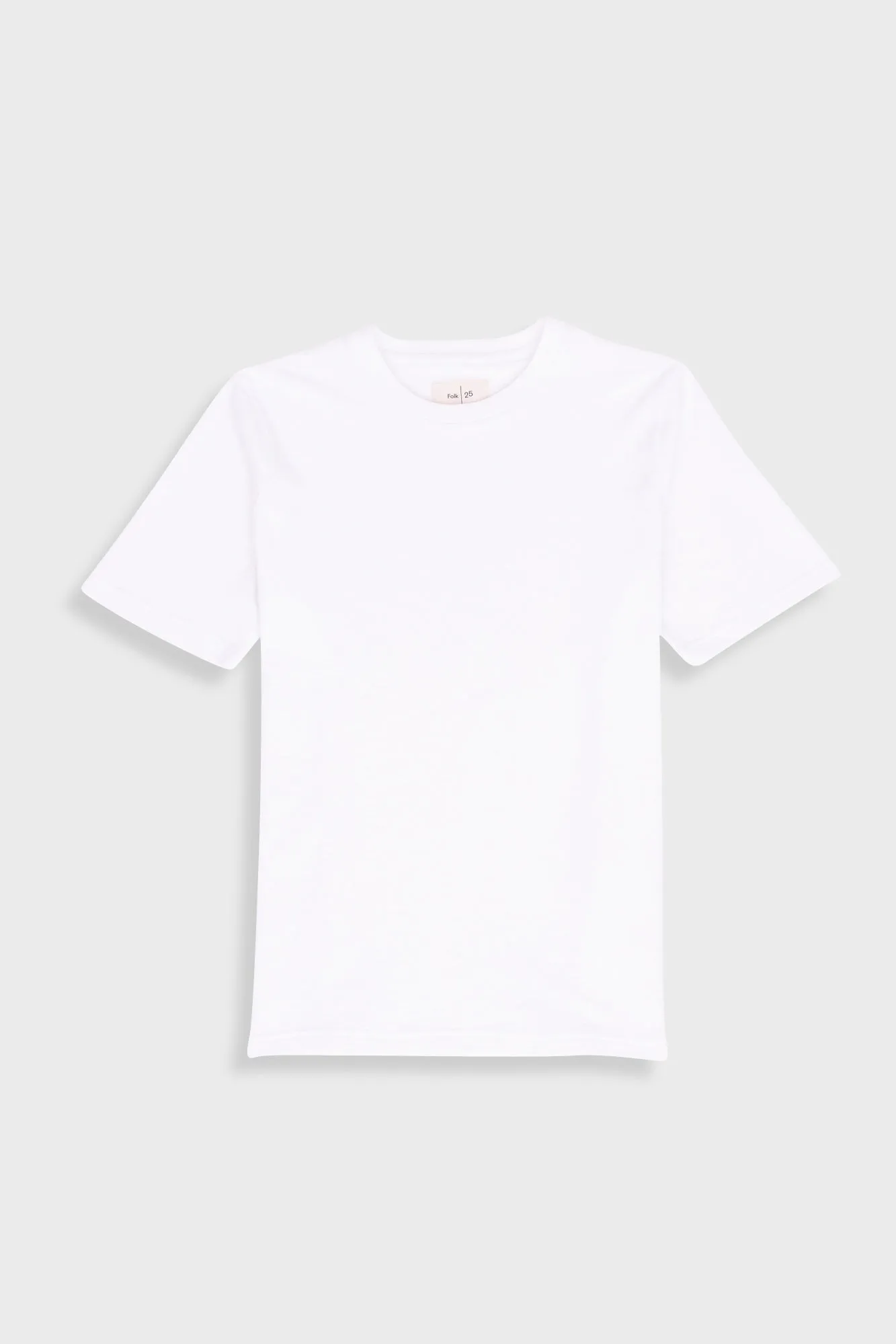 Short Sleeve Textured T-Shirt - Bright White sold by Folk