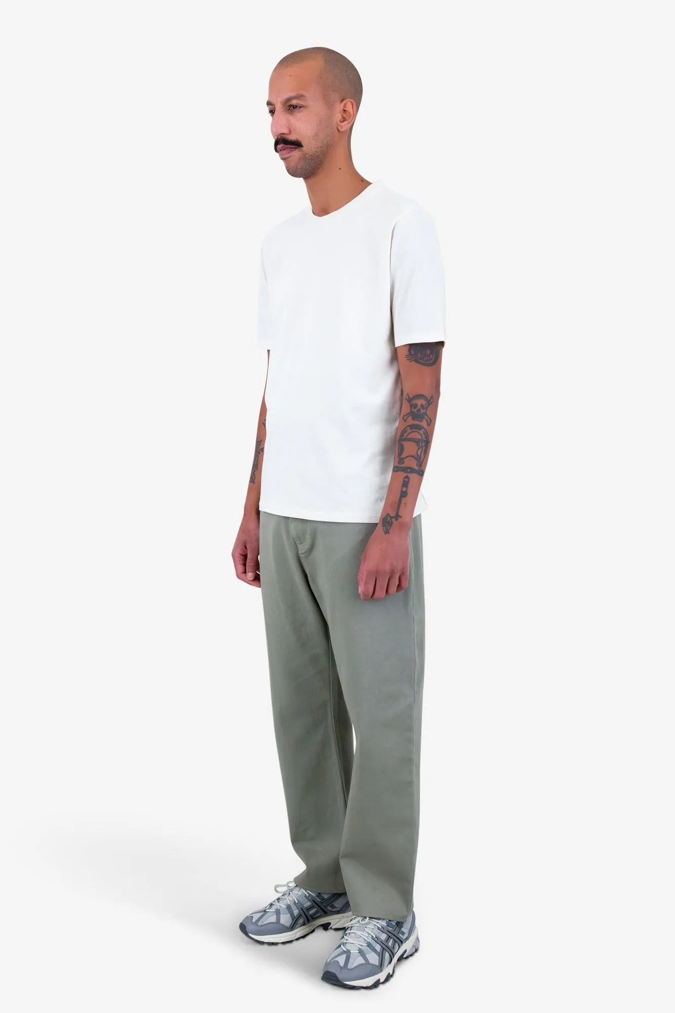 Short Sleeve Textured T-Shirt - Bright White sold by Folk product image thumbnail 3