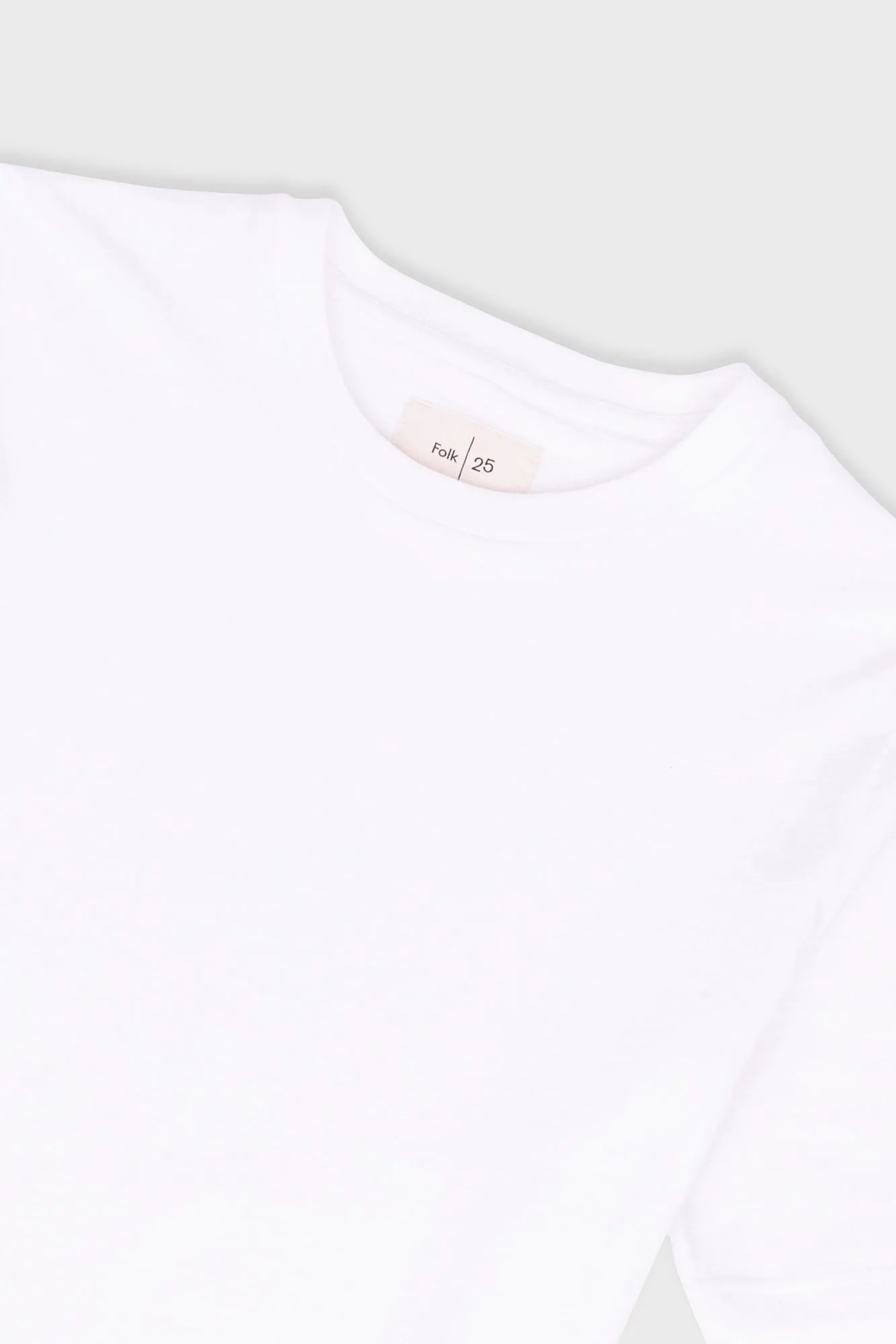 Short Sleeve Textured T-Shirt - Bright White sold by Folk product image thumbnail 5