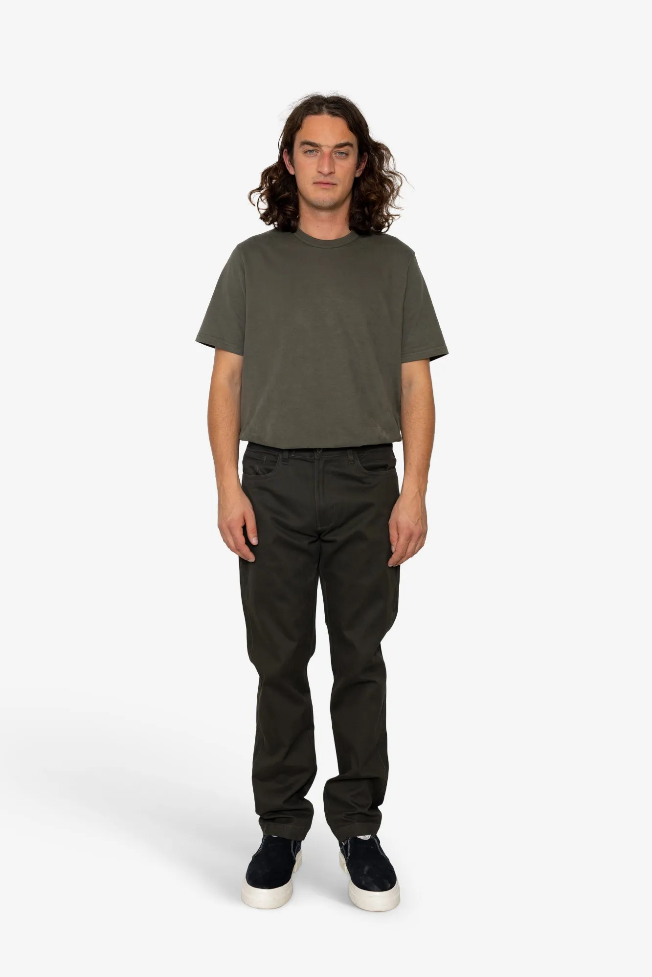 Fiver Heavy Bedford Trouser - Khaki sold by Folk product image thumbnail 2