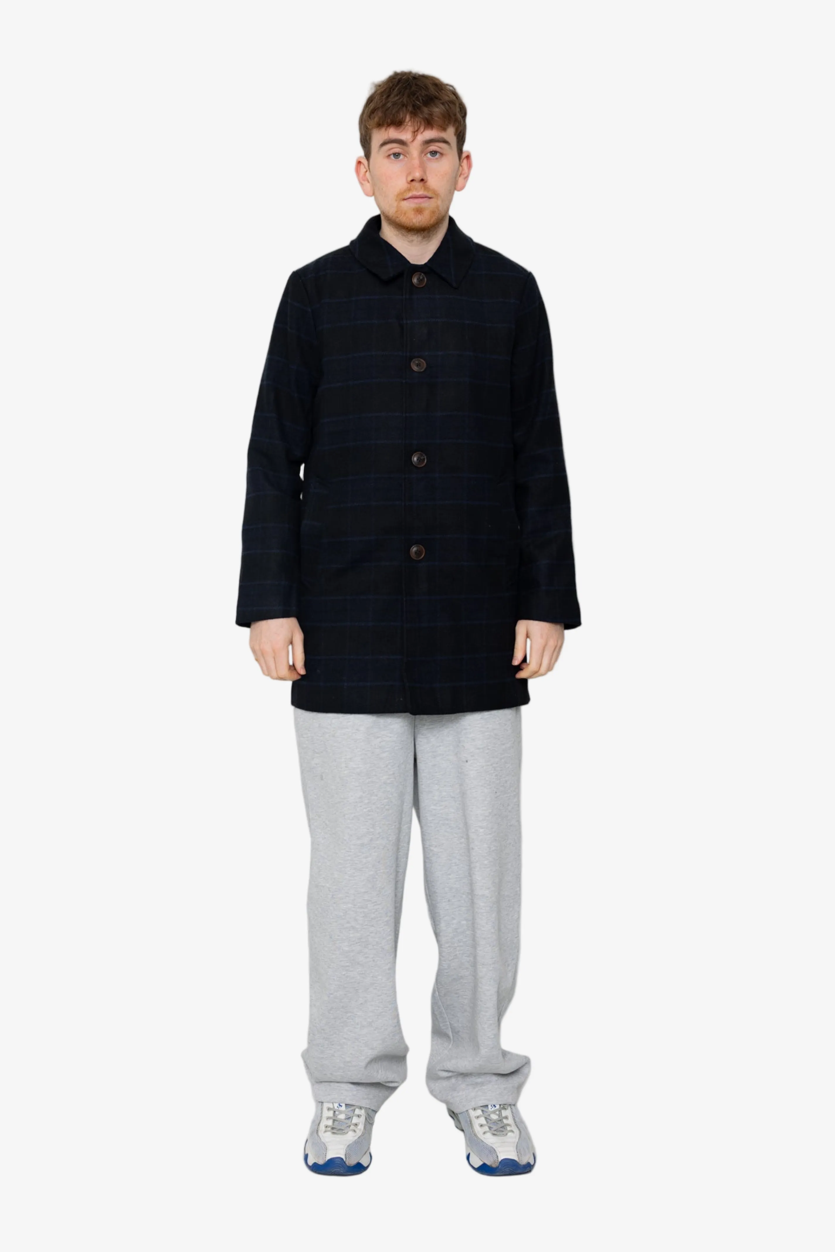 Car Coat - Navy Check sold by Folk product image thumbnail 2