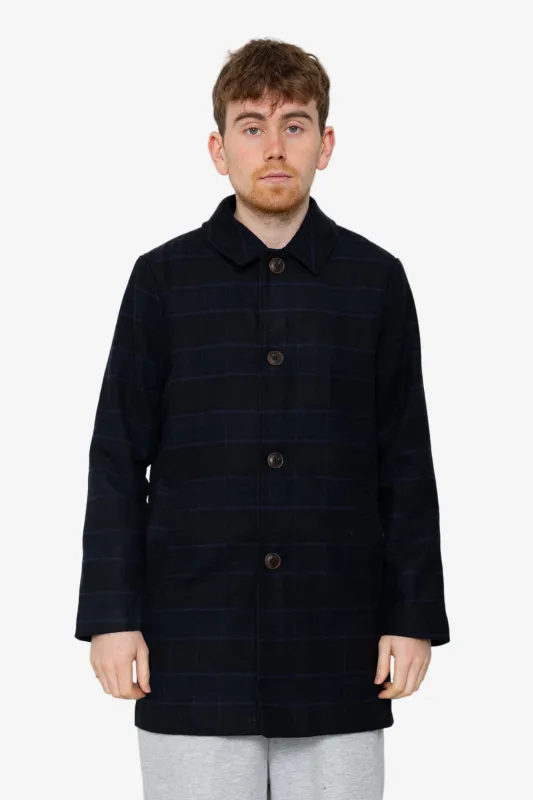Car Coat - Navy Check sold by Folk